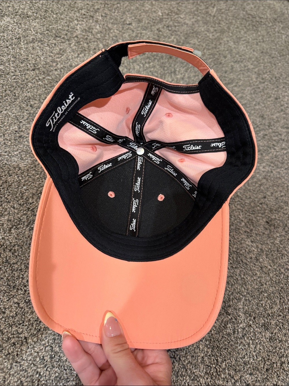 Titleist Peach Script Logo Golf Cap - Picture 3 of 3
